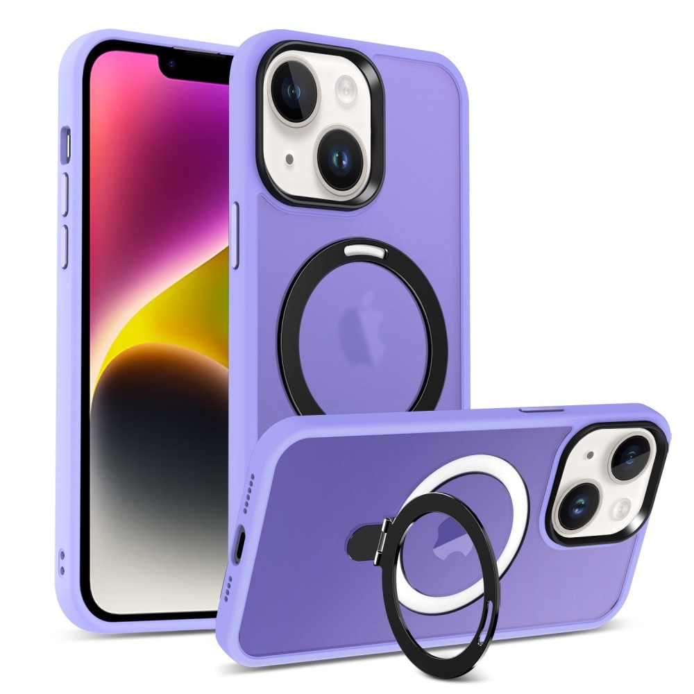 iPhone 14 Hybrid Case MagSafe Ring Purple