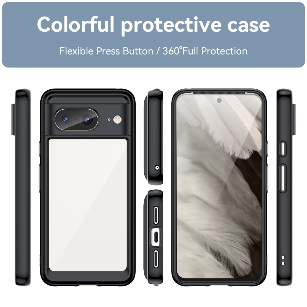 Google Pixel 8 Crystal Hybrid Case Black