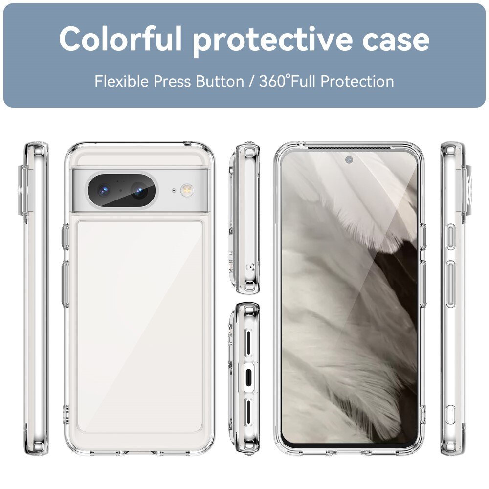 Google Pixel 8 Crystal Hybrid Case Transparent