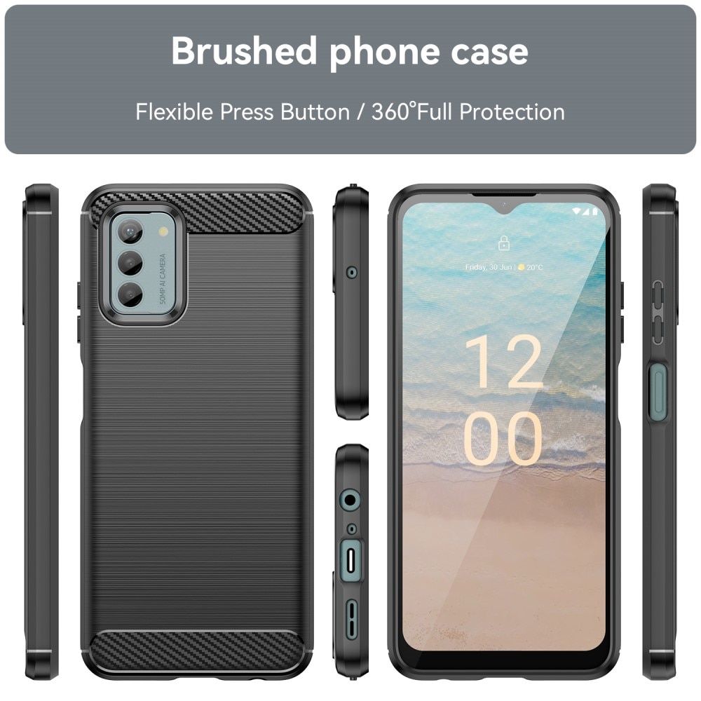 Nokia G22 Brushed TPU Case Black