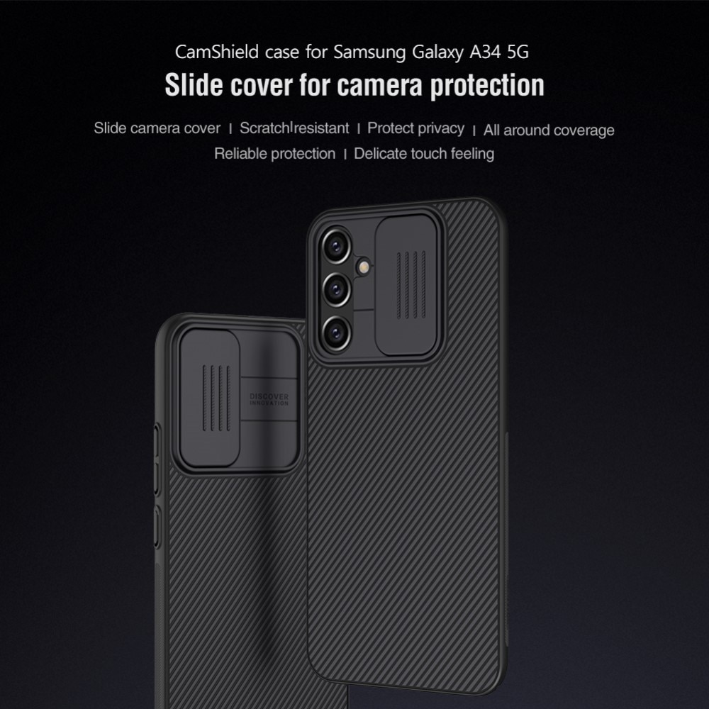 Samsung Galaxy A34 CamShield Case Black