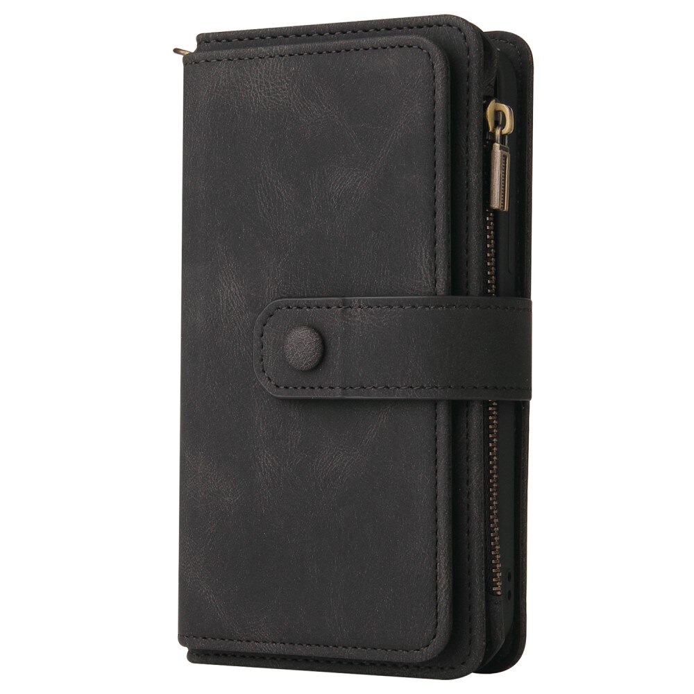 Motorola Moto G23 Leather Multi Wallet Black