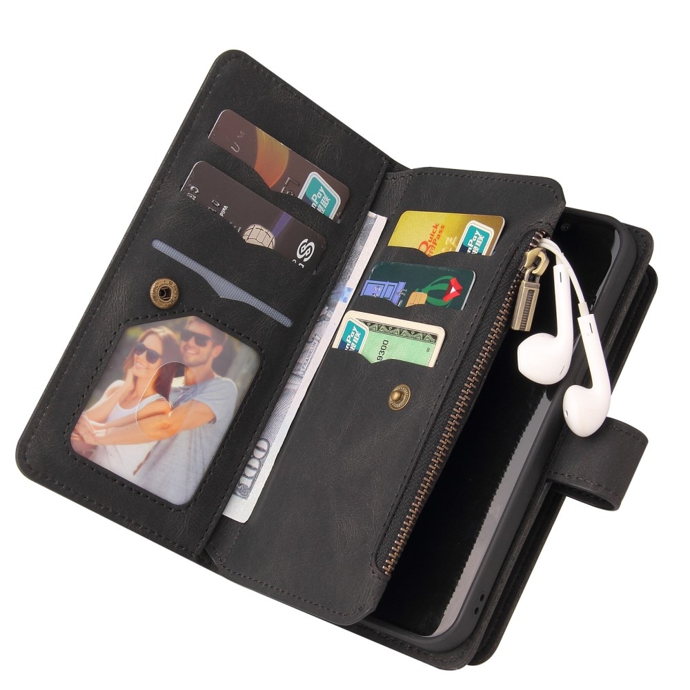 Motorola Moto G53 Leather Multi Wallet Black