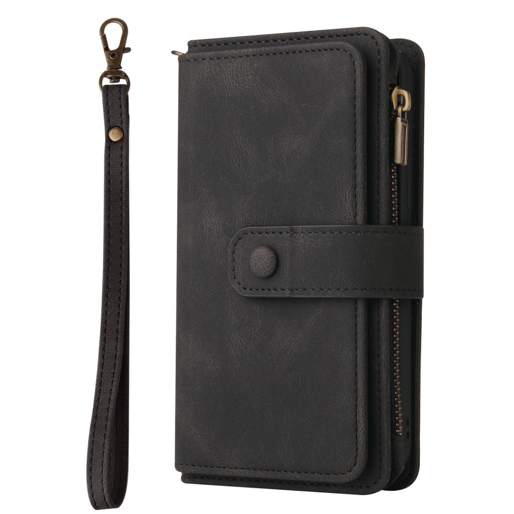Motorola Moto E13 Leather Multi Wallet Black