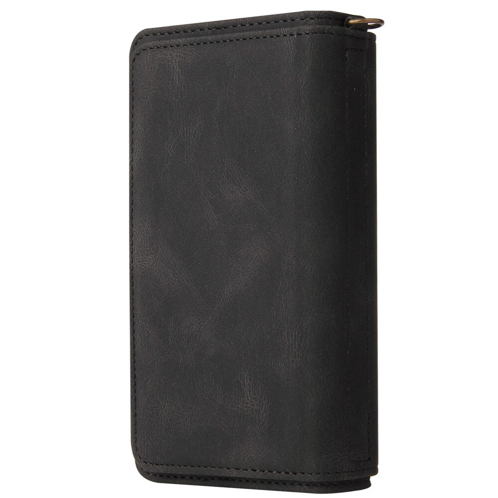 Motorola Moto E13 Leather Multi Wallet Black