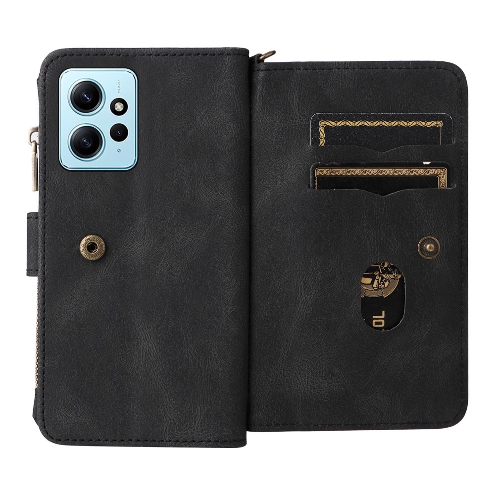Xiaomi Redmi Note 12 Leather Multi Wallet Black