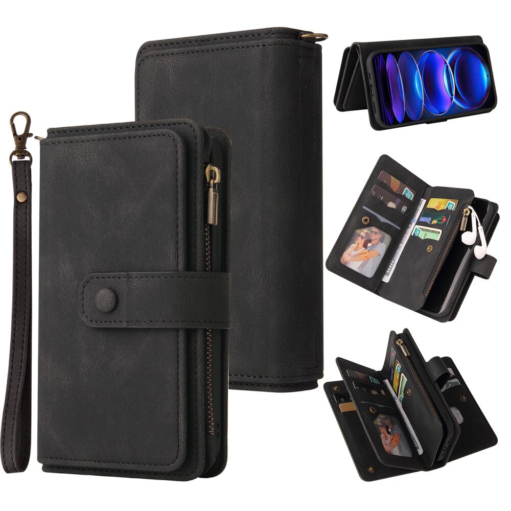 Xiaomi Redmi Note 12 Pro 5G Leather Multi Wallet Black