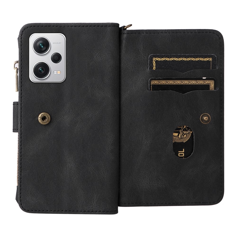 Xiaomi Redmi Note 12 Pro 5G Leather Multi Wallet Black