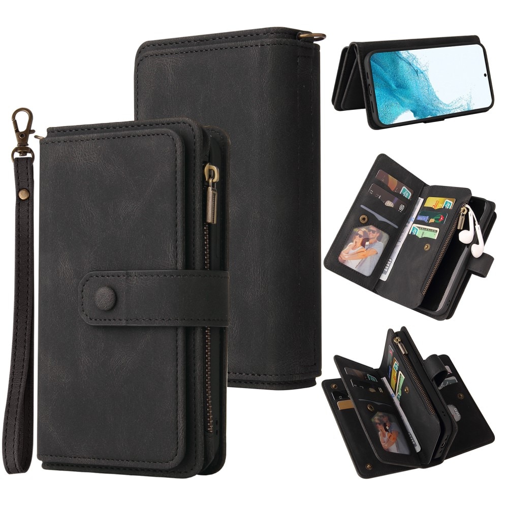 Samsung Galaxy A54 Leather Multi Wallet Black