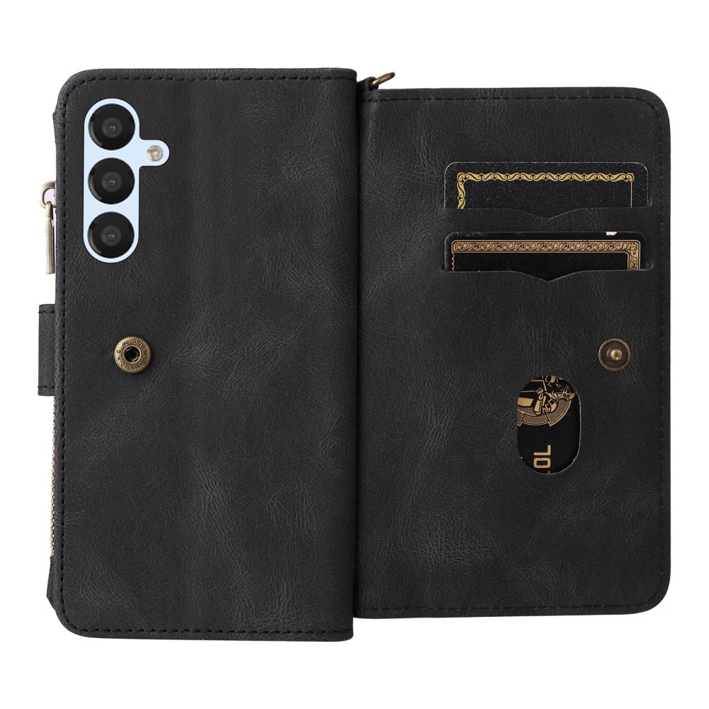 Samsung Galaxy A54 Leather Multi Wallet Black