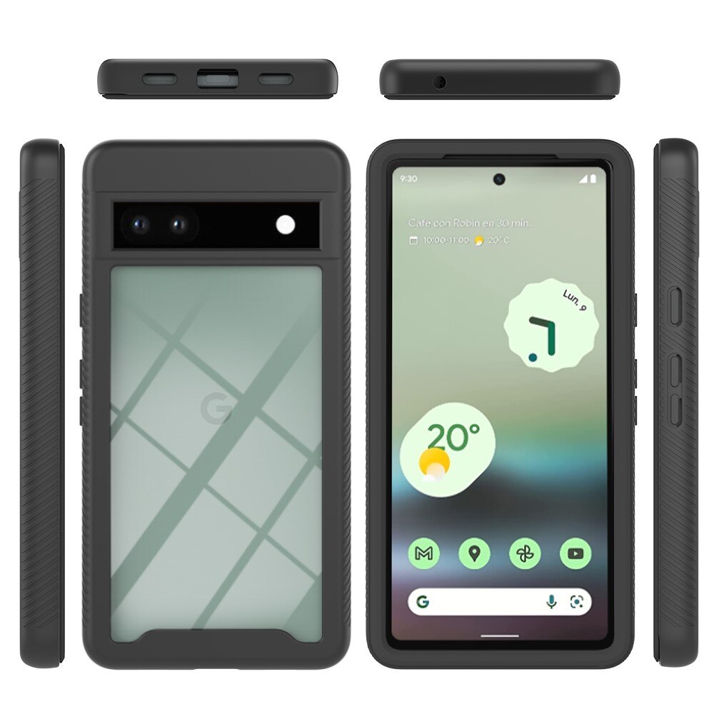 Google Pixel 7a Full Cover Case Black