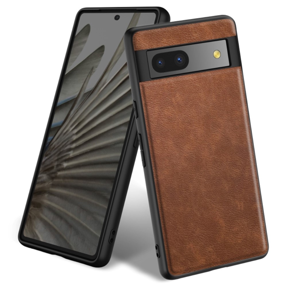 Google Pixel 7a Leather Case Brown