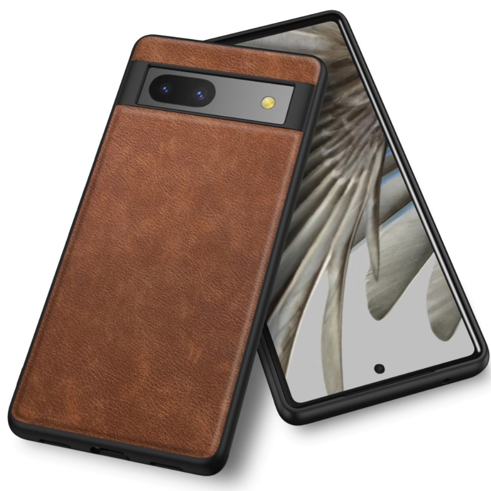 Google Pixel 7a Leather Case Brown