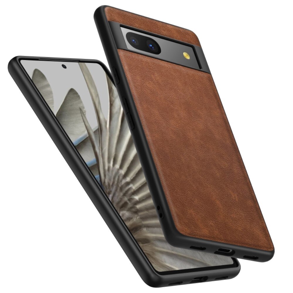 Google Pixel 7a Leather Case Brown