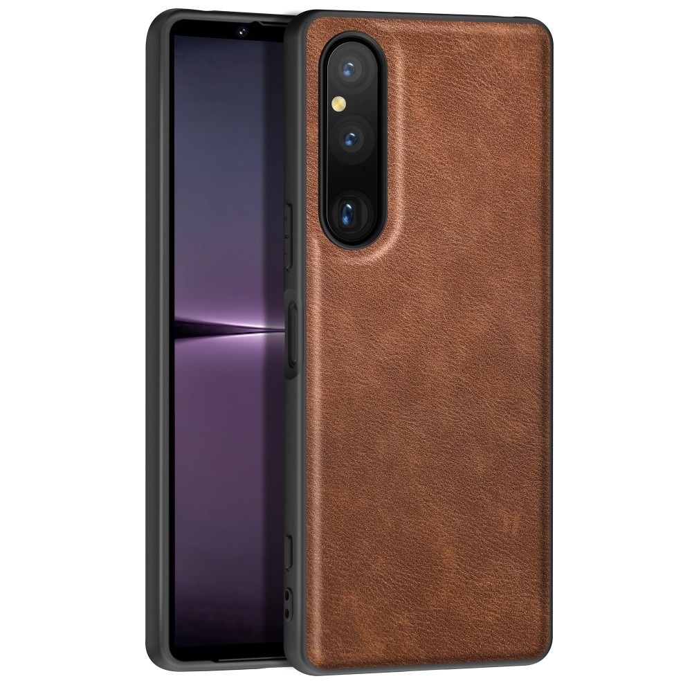 Sony Xperia 1 V Leather Case Brown