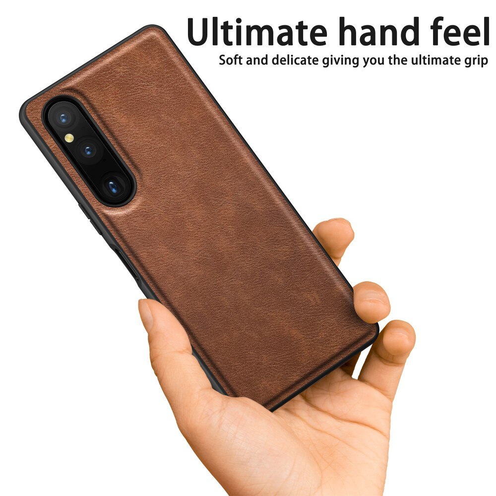 Sony Xperia 1 V Leather Case Brown