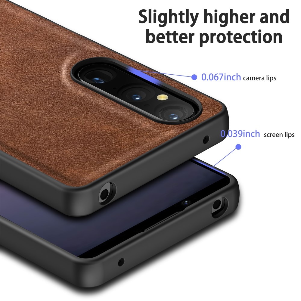 Sony Xperia 1 V Leather Case Brown