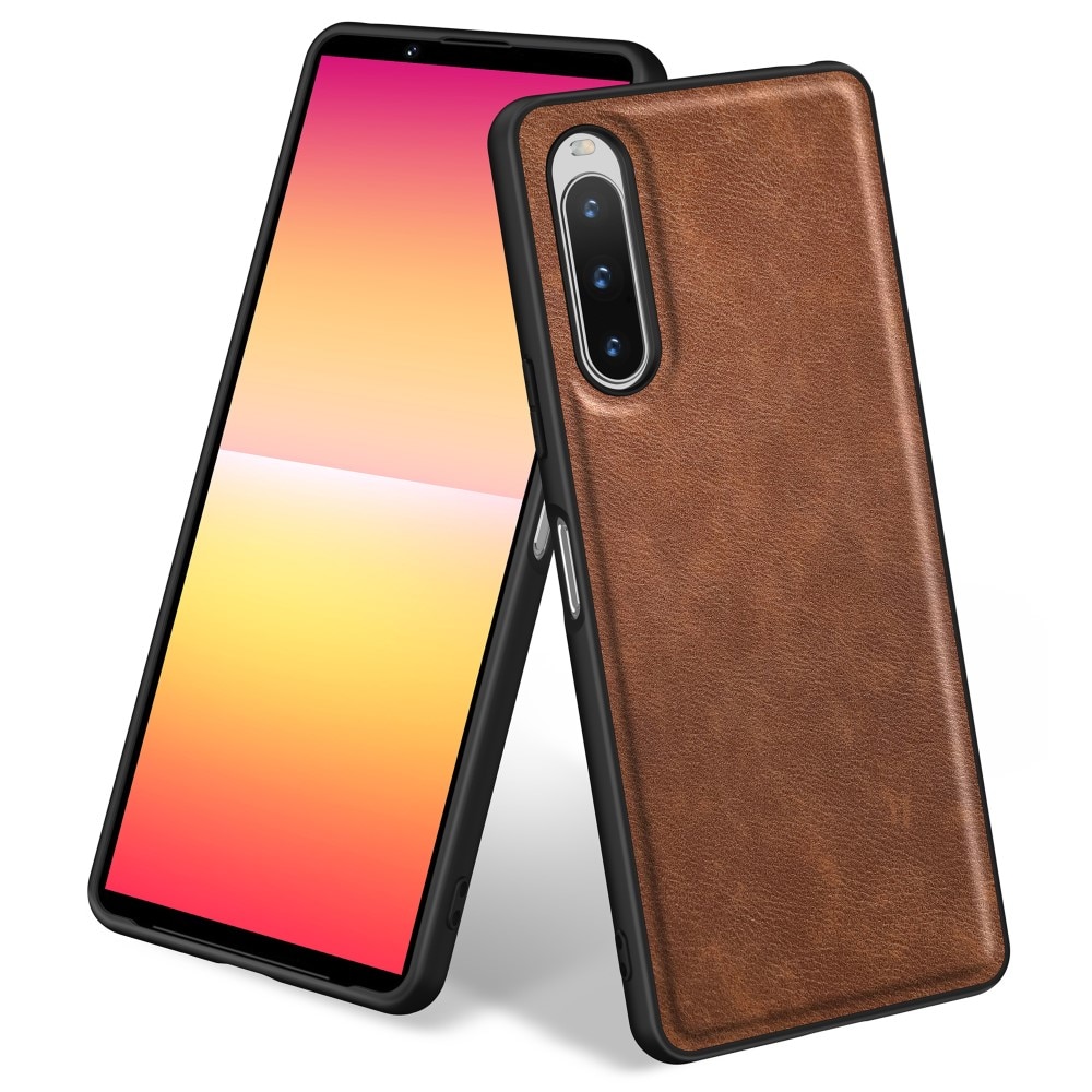 Sony Xperia 10 V Leather Case Brown