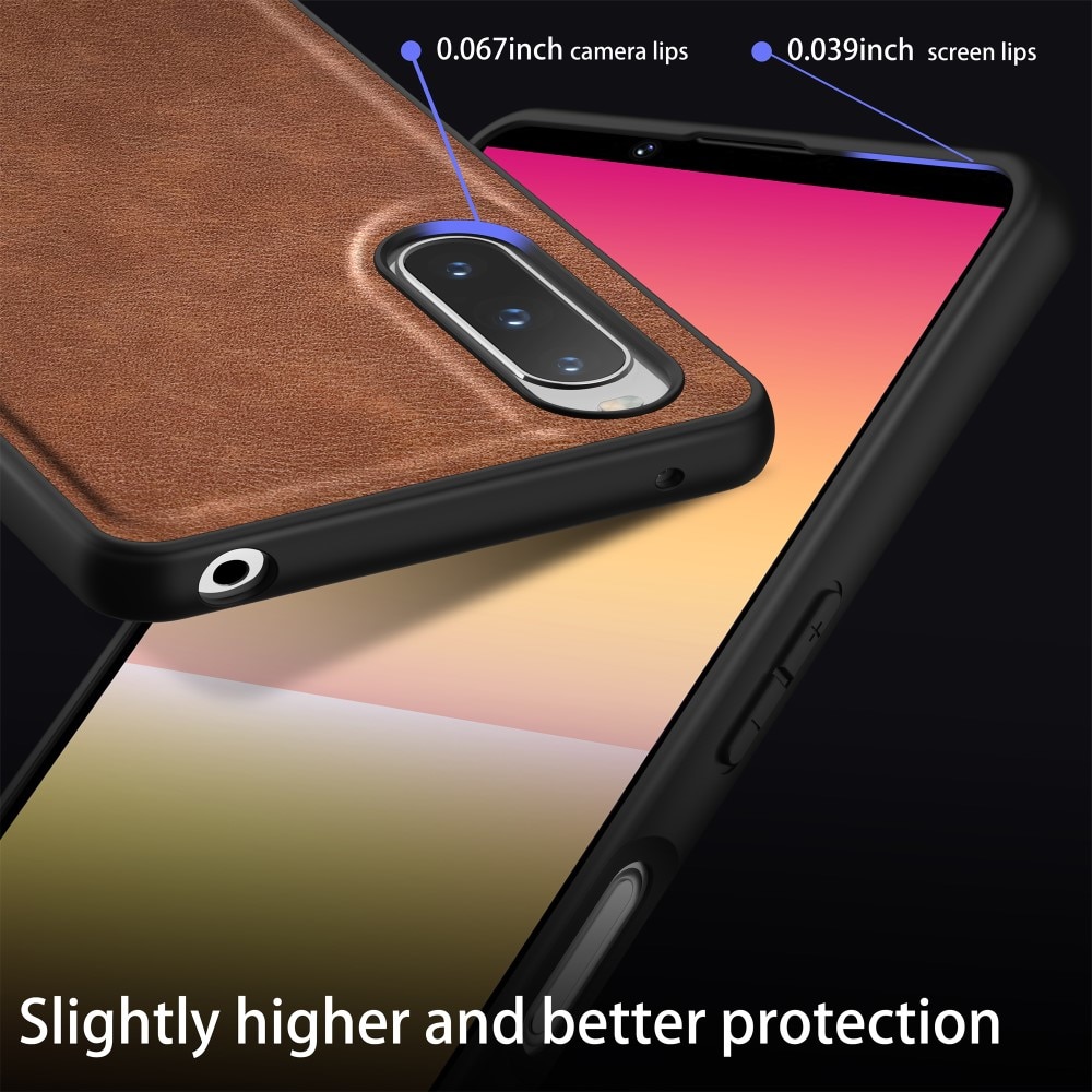 Sony Xperia 10 V Leather Case Brown