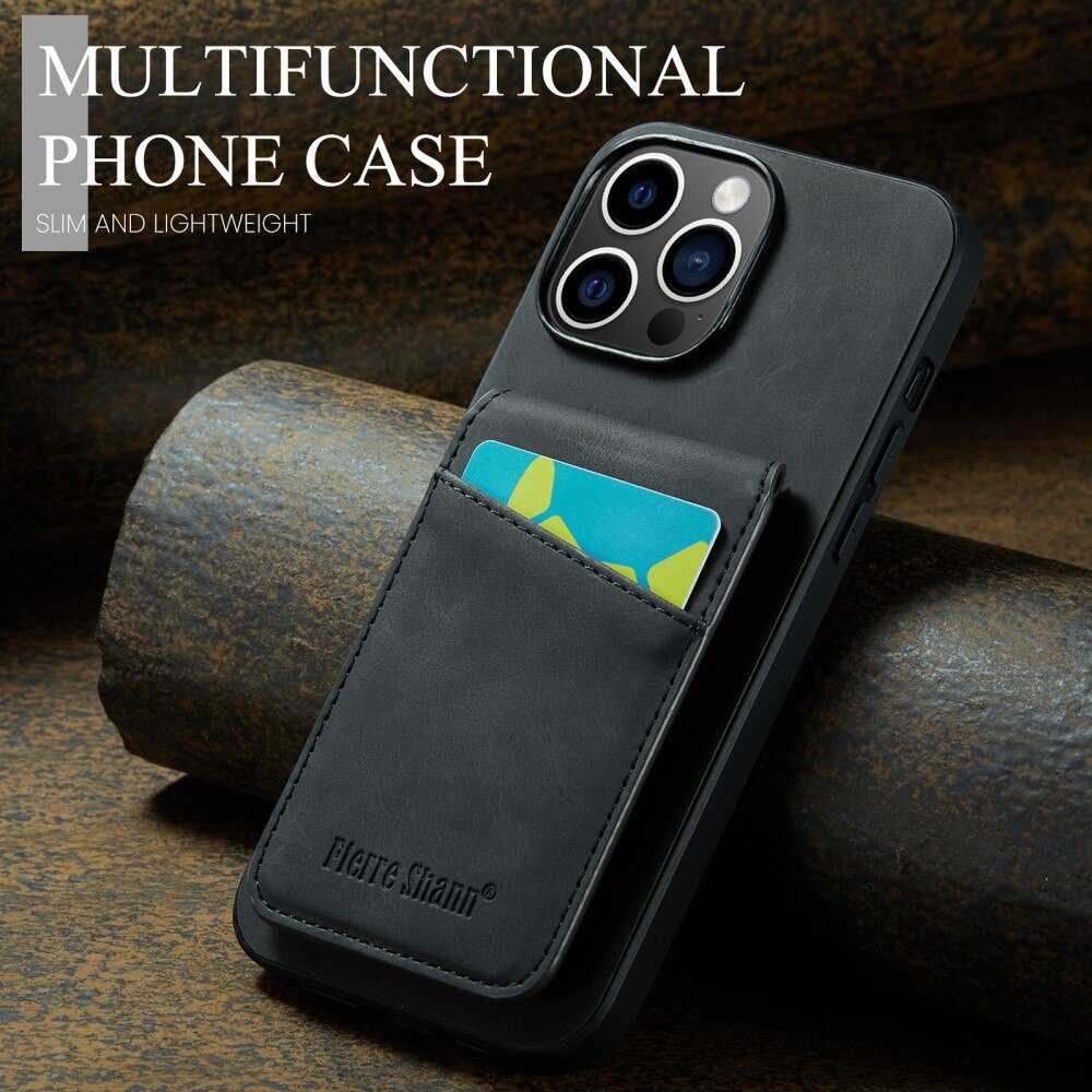 iPhone 14 Pro RFID blocking Multi-Slot Case Black