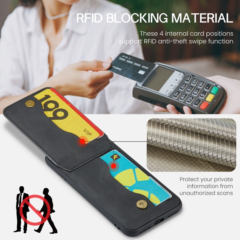 iPhone 11 RFID blocking Multi-Slot Case Black
