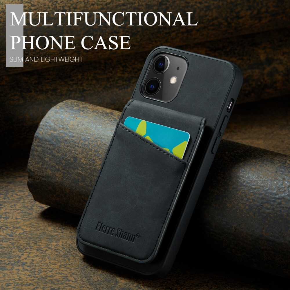 iPhone 12/12 Pro RFID blocking Multi-Slot Case Black