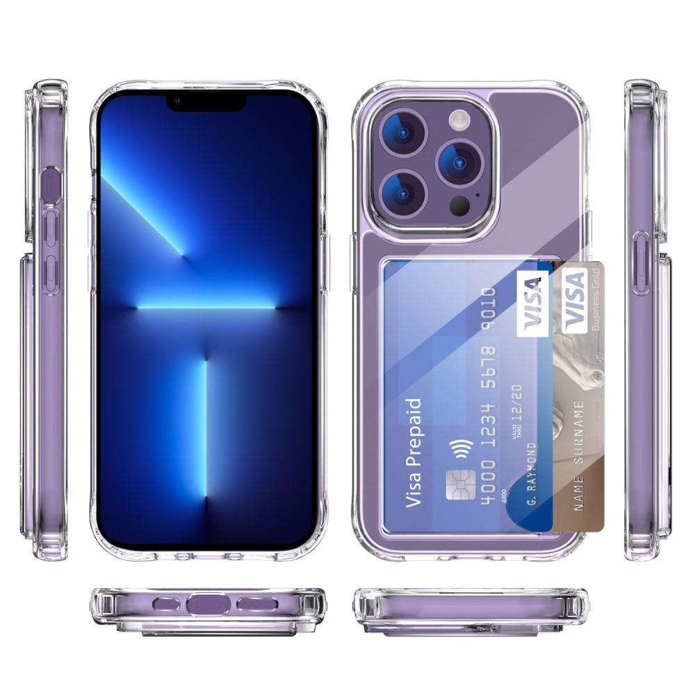 Hybrid Case Card Slot iPhone 13 Pro Transparent