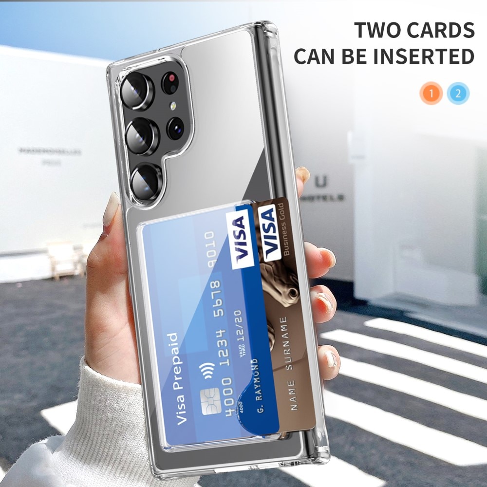 Hybrid Case Card Slot Samsung Galaxy S23 Ultra Transparent