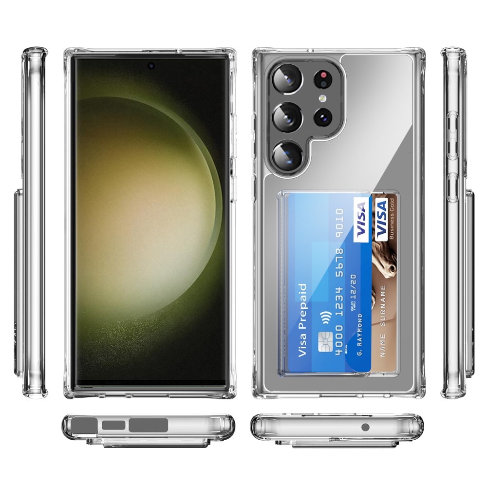 Hybrid Case Card Slot Samsung Galaxy S23 Ultra Transparent