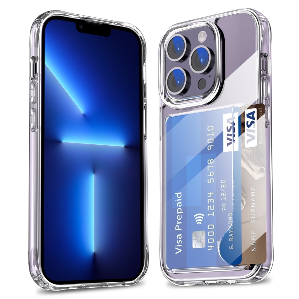 Hybrid Case Card Slot iPhone 13 Pro Max Transparent