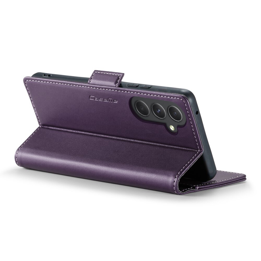 Samsung Galaxy A54 RFID blocking Slim Wallet Case Purple