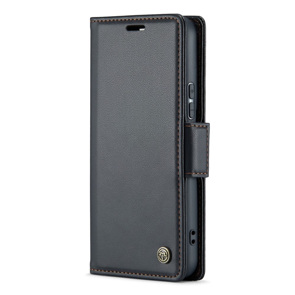 Samsung Galaxy S22 RFID blocking Slim Wallet Case Black