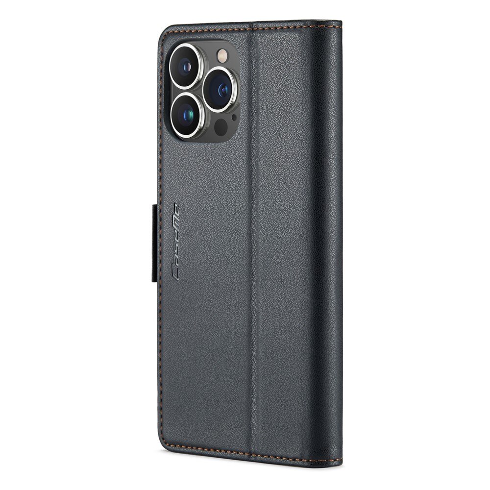 Apple iPhone 14 Pro RFID blocking Slim Wallet Case Black