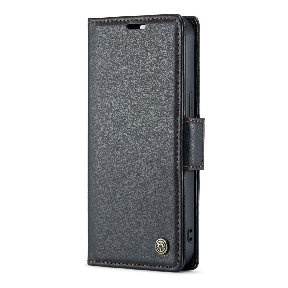 iPhone 13 RFID blocking Slim Wallet Case Black