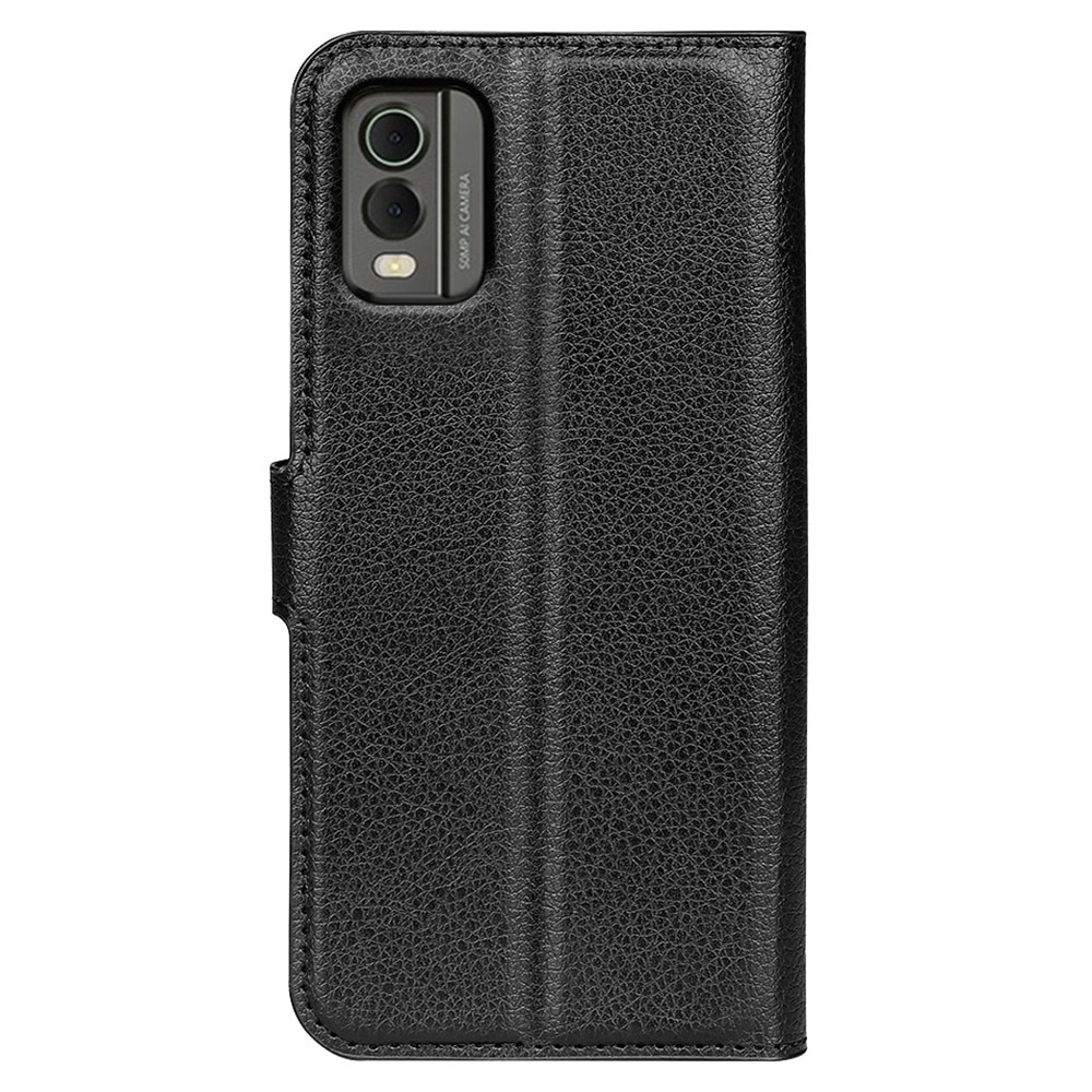 Nokia C32 Wallet Book Cover Black