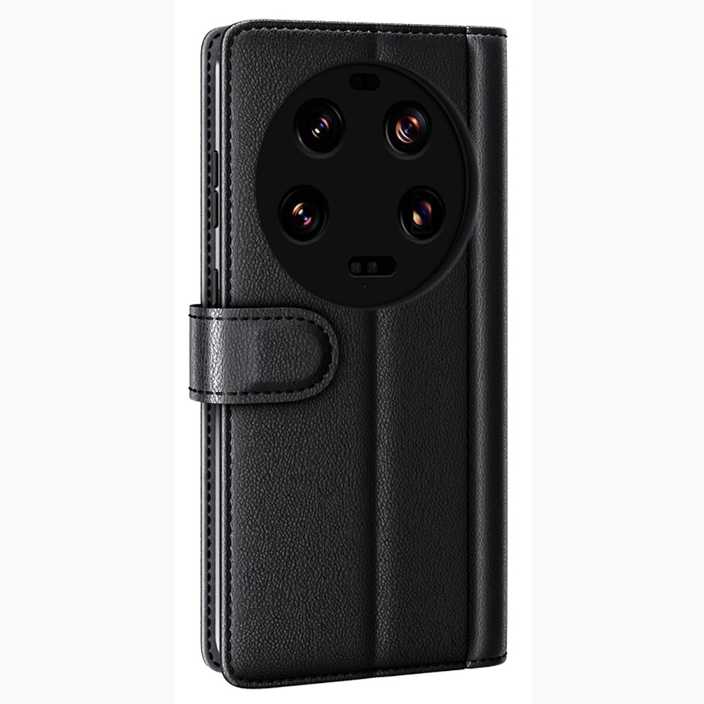 Xiaomi 13 Ultra Genuine Leather Wallet Case Black