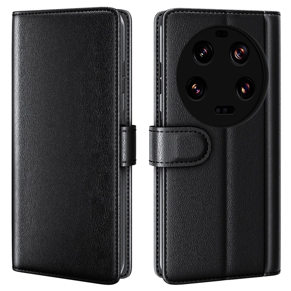 Xiaomi 13 Ultra Genuine Leather Wallet Case Black