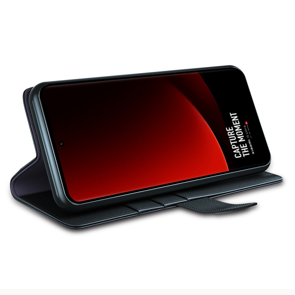 Xiaomi 13 Ultra Genuine Leather Wallet Case Black