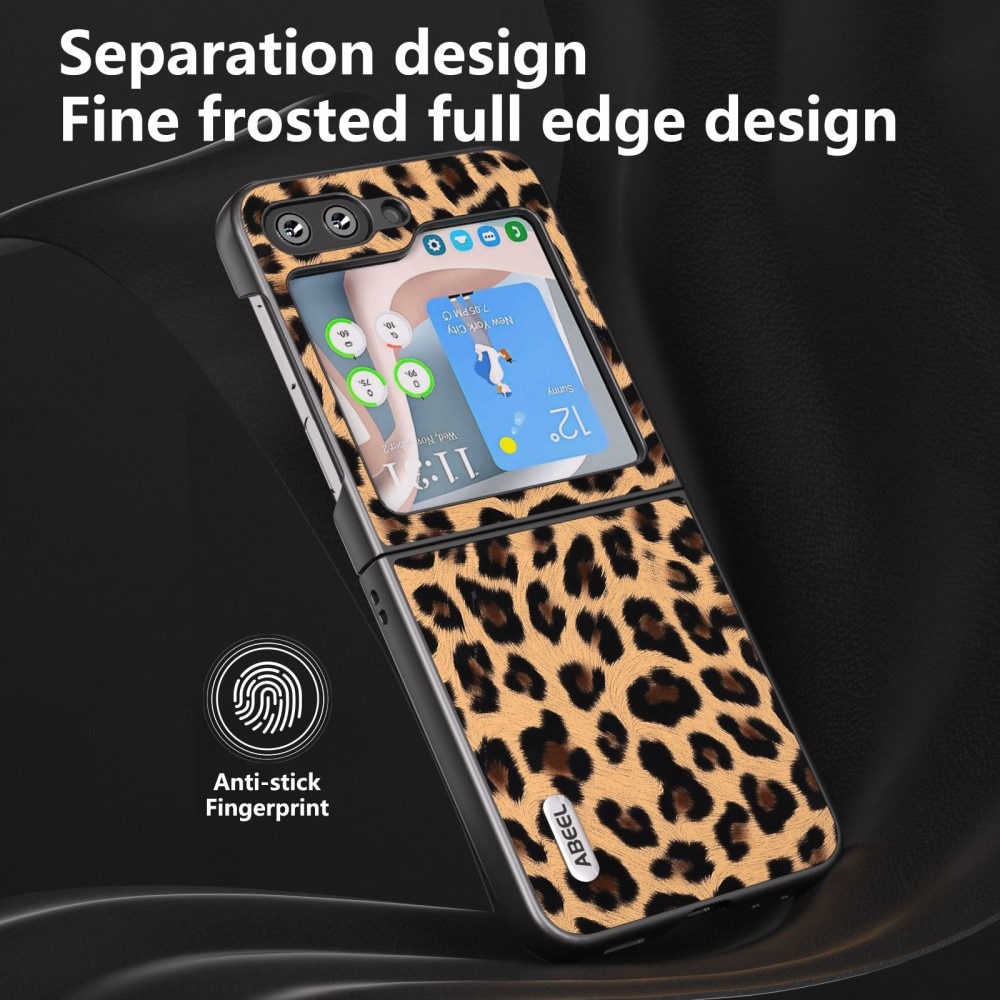 Leather Case Samsung Galaxy Z Flip 5 Leopard