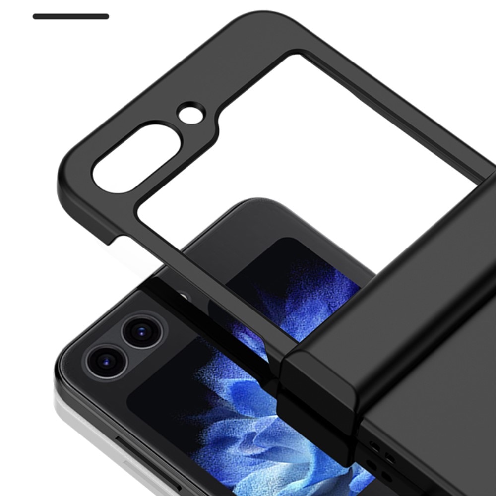Samsung Galaxy Z Flip 5 Rubberized Hard Case Hinge Protection Black