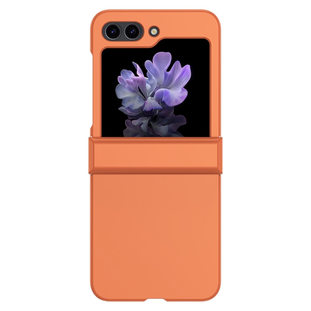 Samsung Galaxy Z Flip 5 Rubberized Hard Case Hinge Protection Orange