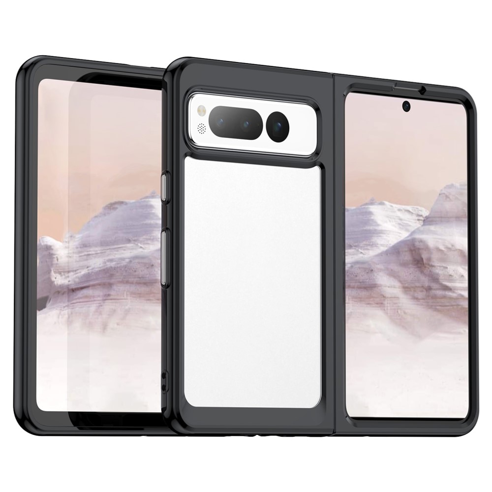 Google Pixel Fold Crystal Hybrid Case Black