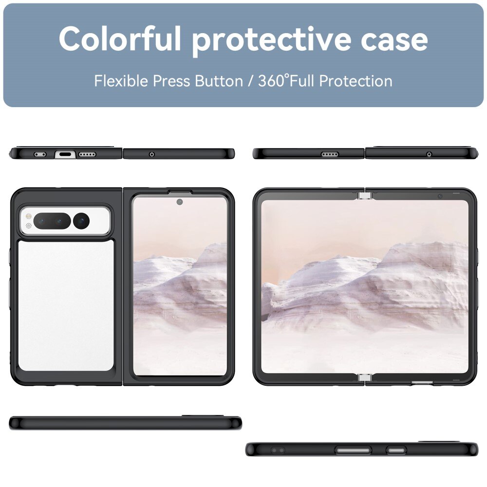 Google Pixel Fold Crystal Hybrid Case Black