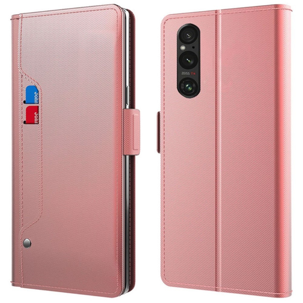 Sony Xperia 1 VI Wallet Case Mirror Pink Gold