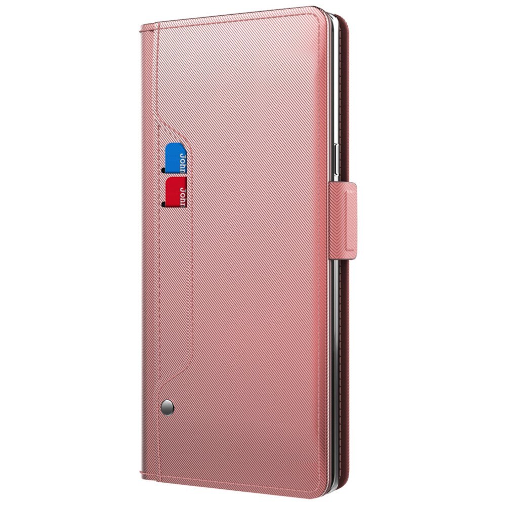 Sony Xperia 1 V Wallet Case Mirror Pink Gold