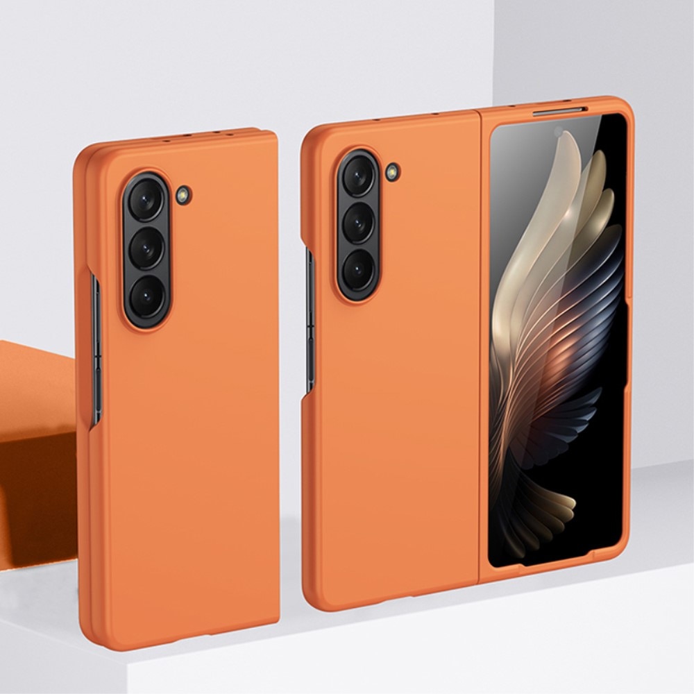 Samsung Galaxy Z Fold 5 Rubberized Hard Case Orange