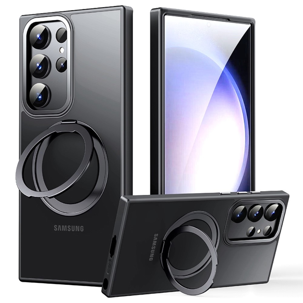 Samsung Galaxy S23 Ultra Hybrid Case MagSafe Ring Black