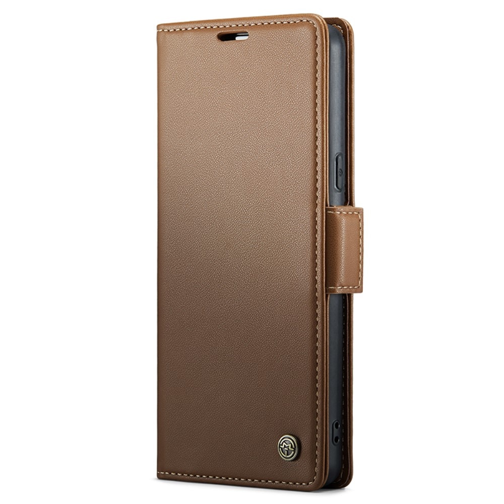 Google Pixel 8 Pro RFID blocking Slim Wallet Case Brown