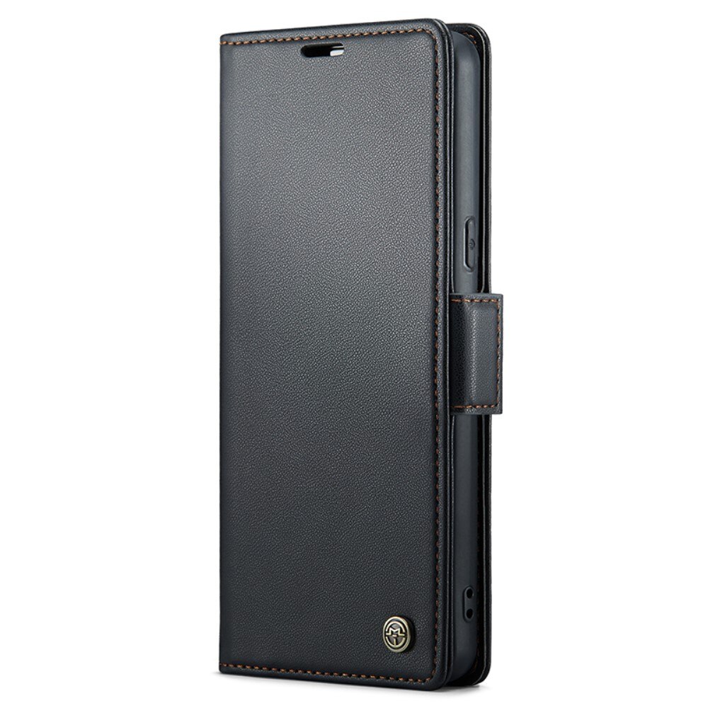 Google Pixel 7a RFID blocking Slim Wallet Case Black