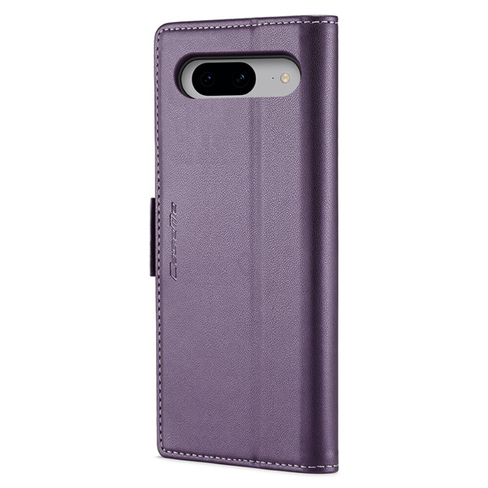 Google Pixel 8 RFID blocking Slim Wallet Case Purple